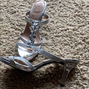 Silver heels